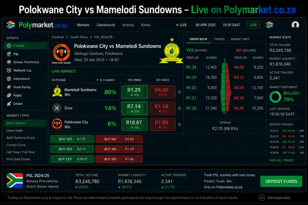 Polokwane City vs Mamelodi Sundowns Tonight