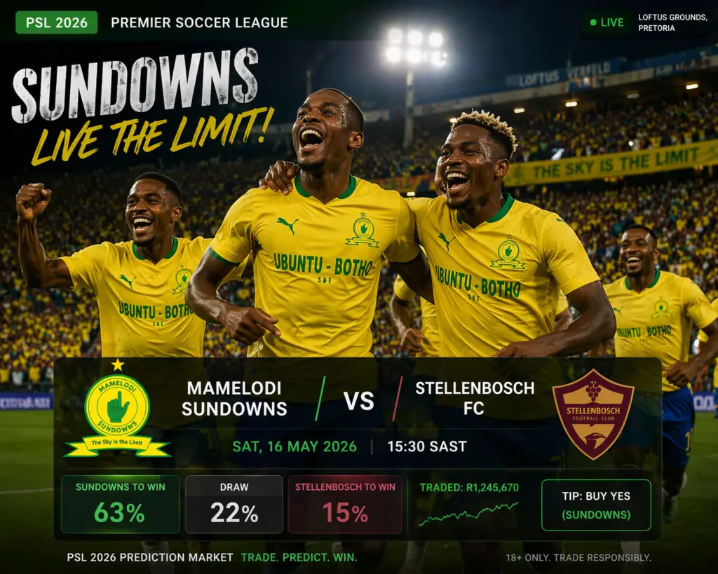 Mamelodi Sundowns vs Stellenbosch FC Wednesday